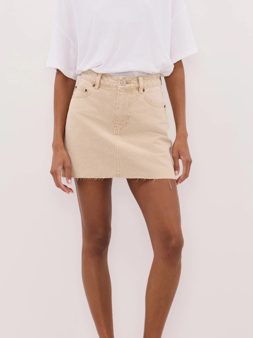 NWT DISSH Dana Buff Denim Skirt